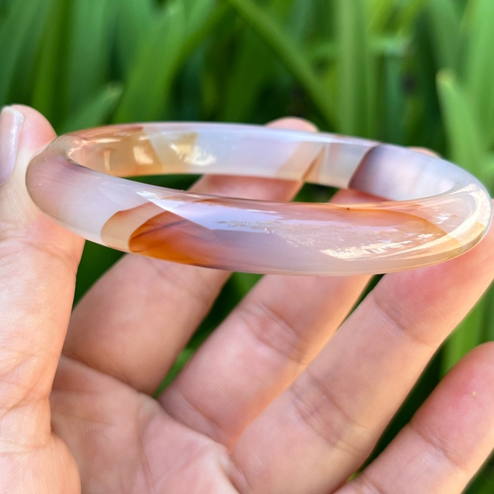 60mm inner diameter Sakura agate bangle 00003